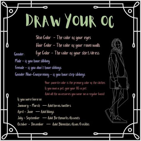 Oc Challenge Random Number Generator, Build An Oc Challenge, Create A Villain Oc, Demigod Oc Challenge, Pinterest Oc Challenge, Toh Oc Challenge, Draw Challenge Oc, Opposite Oc Challenge, Horror Art Prompts