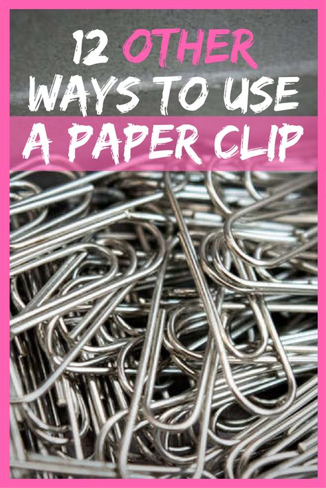 Check out these surprising ways you can use an ordinary paper clip around the house. Clip Clothespin Crafts, Binder Clip Crafts, Paperclip Crafts Diy, Paper Clip Jewelry Diy Ideas, What To Do With Paper Clips, Paper Clip Crafts Diy, Paper Clip Hacks, Things To Make With Paper Clips, Things To Do With Paper Clips