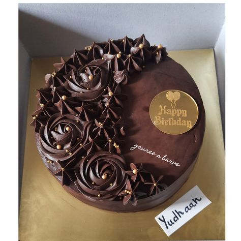 Chocolate ganache cake Chocolate Ganache Decoration, Truffle Cake Decoration Ideas, Chocolate Ganache Cake Decoration Ideas, Choco Truffle Cake Designs, Ganache Cake Design, Chocolate Ganache Cake Decoration, Chocolate Ganache Cake Design, Truffle Cake Designs, Truffle Cake Decoration