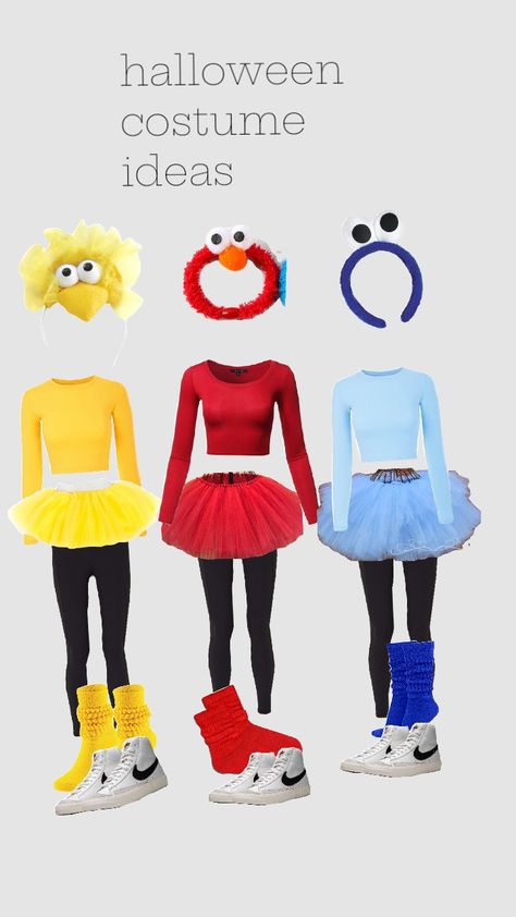 Thing 1 Thing 2 Thing 3 Costumes, 2 People Matching Halloween Costumes, Trio Halloween Costumes School Friendly, 3people Halloween Costume, Jorts Halloween Costumes, Trio Halloween Costumes Last Minute, Halloween Ideas For 3 People, Fun Trio Halloween Costumes, 3 Trio Halloween Costumes