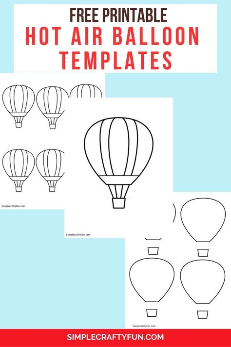 hot air balloon templates and coloring pages Stained Glass Hot Air Balloon Patterns, Hot Air Balloon Craft Preschool, Balloon Crafts Preschool, Hot Air Balloon Template, Instructional Assistant, Hot Air Balloon Printable, Air Balloon Craft, Preschool Rules