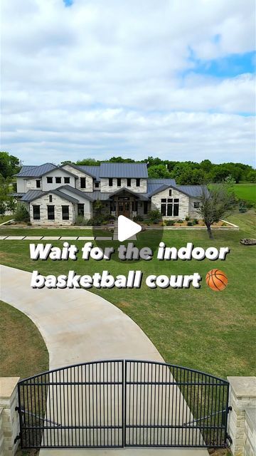 Dream Homes of Texas on Instagram: "Flashback Friday to this gorgeous Dream Home sold by @thegrisakgroup in Lucas, TX  Perfect for the winter, this Dream Home features a full-size indoor basketball court that boasts a professional wood floor, A/C, and plenty of room for a Home Gym🏀⛳️🔥  🔥 Contact @thegrisakgroup today to get started on finding your Dream Home of Texas 🔥  🎥🎥🎥Video Production @fullpackagemedia 🎥🎥🎥  #basketball #golf #basketballcourt #texas #homesweethome #backyard #luxuryhomes" Home Basketball Court Indoor, Indoor Basketball Court In House, Backyard Basketball Court, Indoor Sports Court, Home Basketball Court, Basketball Court Backyard, Basketball Room, Indoor Basketball Court, Indoor Basketball