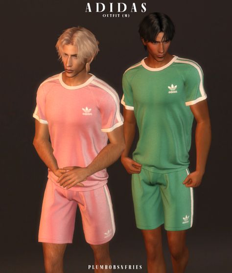 plumbobsnfries - ADIDAS | outfit (m) by plumbobsnfries - The Sims 4 Download - SimsFinds.com Mods Sims 4, Sims 4 Men Clothing, Sims 4 Male Clothes, Sims 4 Cheats, Sims 4 Tsr, 3d Clothing, Sims 4 Teen, Sims4 Clothes, Sims 4 Collections