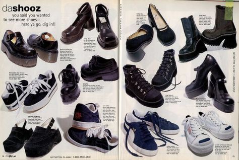 90s shoes Moda Z Lat 90., 2000s Shoes, 00s Shoes, 90s Shoes, 90s Clothing, Early 2000s Fashion, 1990s Fashion, 90s Fashion Outfits, The 2000s