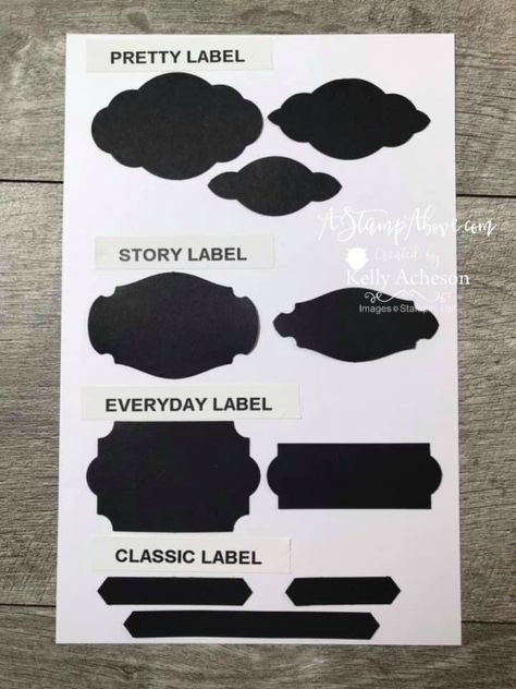 Stampin Up Lasting Label Punch, Stampin Up Punches List Of, Stampin Up Punches Ideas, Stampin Up Punches, Joke Of The Week, Paper Punch Art, Paper Crafting Ideas, Punch Art Cards, Punch Ideas