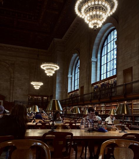 New York Public Library City Library Aesthetic, Library Booknook, Nyc Public Library, New York Library, The Last Bookstore, Library Aesthetic, Boston Public Library, New York Public Library, Public Library