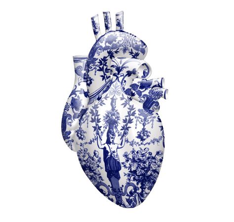 Deliciously Different Delft by Artist Magnus Gjoen - if it's hip, it's here Arte Punk, My Heart Is Yours, Punk Art, Saatchi Online, My Funny Valentine, Workout Ideas, Heart Art, Delft, Contemporary Artists