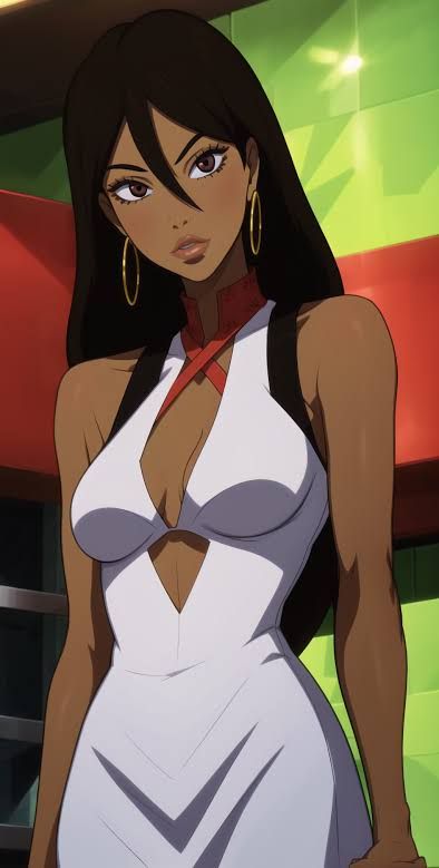 Michiko To Hatchin Cosplay, Mitchiko Et Hatchin, Michiko To Hatchin Outfits, Michiko & Hatchin Wallpaper, Michiko Halloween Costume, Black Fictional Characters, Michiko Malandro Makeup, Michiko Malandro Costume, Me In Character