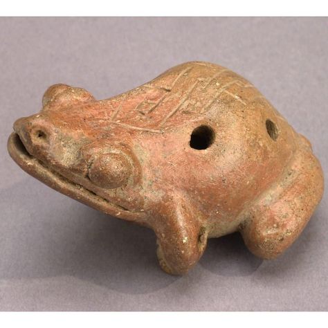 Tlatollotl on Instagram: “#Frog-form #Ocarina 300 BC-AD 500 Greater #Nicoya #CostaRica Provenience unknown, possibly looted…” Ocarina Making, Spanish Paintings, Ceramic Whistle, Frog And Toad, Child's Room, Toad, Frogs, Handmade Ceramics, 19th Century