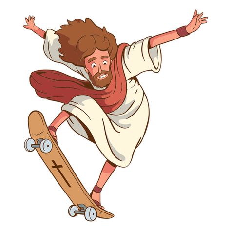 Skating jesus illustration #AD , #Skating, #illustration, #jesus Jesus Skateboarding, Skating Drawing, Skating Illustration, Jesus Illustration Art, Skate Illustration, Jesus Illustration, Jesus Cartoon, Skate 3, Jesus Wallpaper