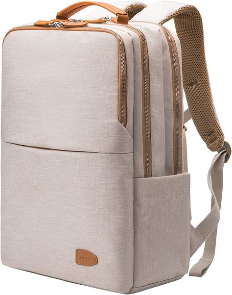 This backpack has been amazing. It has a laptop compartment, main storage, side storage, a USB plug in, and an anti-theft back pocket. Seriously covers all of my needs as I travel and work at the same time. Plus, I absolutely love the style and design of this bag, and it comes in lots of different color options. Backpack Designs, Smart Backpack, Work Travel Bag, Carry On Backpack, Large Backpack Travel, Urban Backpack, Stylish School Bags, Waterproof Laptop Backpack, Business Laptop Bag