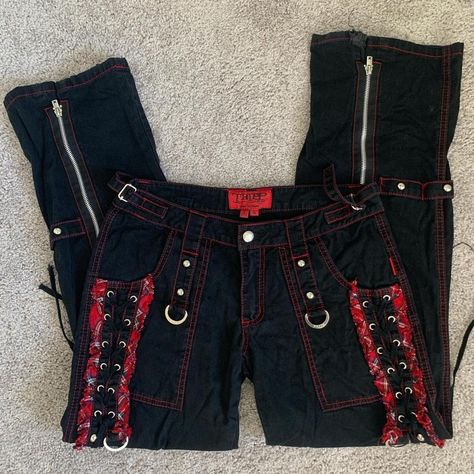 Diy Tripp Nyc Pants, Tripp Clothes, Nyc Grunge, Goth 2000s, Goth Fits, Funky Clothes, Cutest Clothes, Tripp Pants, Diy Pants