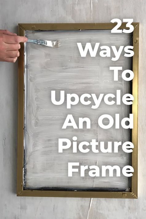 Daily Crafts, Picture Frame Crafts, Romantic Wall Art, Empty Frames, Garden Frame, Old Picture Frames, Hemma Diy, Diy Casa, Diy Ikea Hacks