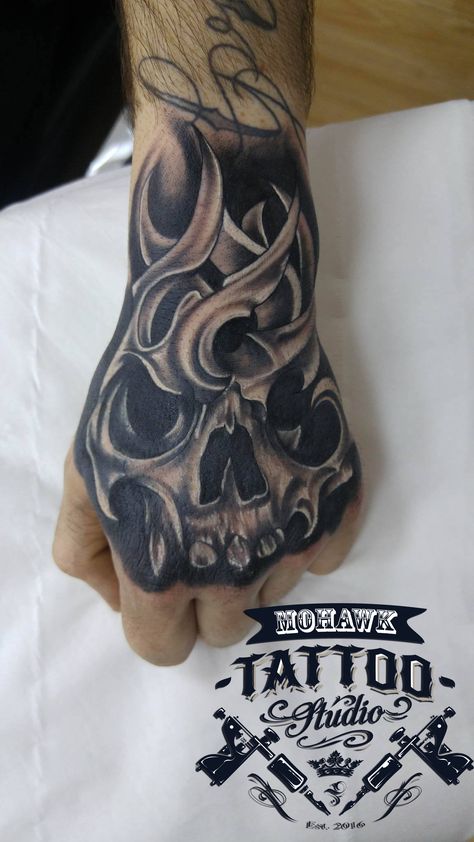 Easy To Do Tattoos For Men, လက်ဖမိုး Tattoo, Skull Tattoos Hand Men, Hand Cover Ups Tattoos, Hand Coverup Tattoo For Men, လက်ခုံ Tattoo, Hand Tattoos For Guys Cover Up, Hand Tattoo Cover Up Ideas For Men, Skull On Hand Tattoo Design