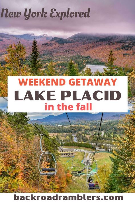 Lake Placid Olympics, Lake Placid New York, Fall Vacation, Saranac Lake, Fall Road Trip, East Coast Travel, Fall Vacations, Autumn Lake, Outdoor Vacation