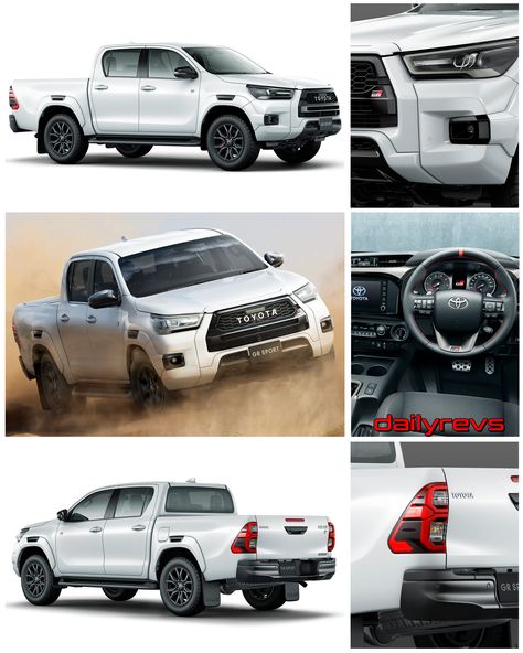 2021 Toyota Hilux Z GR Sport | DailyRevs.com Toyota Hilux 4x4 Modified 2020, Toyota Hilux Gr Sport 2022, Toyota Hilux Legend Rs, Hilux Vigo Modified, Hilux Ln106, Best Pickup Truck, Weekend Camping, Weekend Camping Trip, New Car Accessories