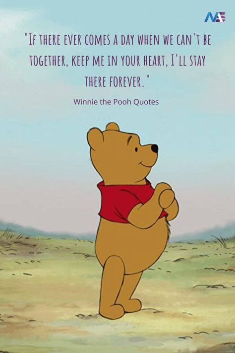 24 Winnie the Pooh Quotes That Will Bring the Nostalgia Free Printable Winnie The Pooh, Printable Winnie The Pooh, Pooh Winnie, Quotes About Friendship, Goodbye Quotes, Bear Quote, Keep Looking Up, Winnie The Pooh Pictures, Cute Winnie The Pooh