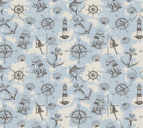 Enjoy the sea pattern. All sea patterns in my shop are very high quality (4k, HD) and are perfect on all products. Sailor Illustration, Nautical Shower Curtain, Sea Pattern, Boys Night, Nautical Pattern, Print Design Pattern, Vintage Butterfly, 4k Hd, Iphone Background