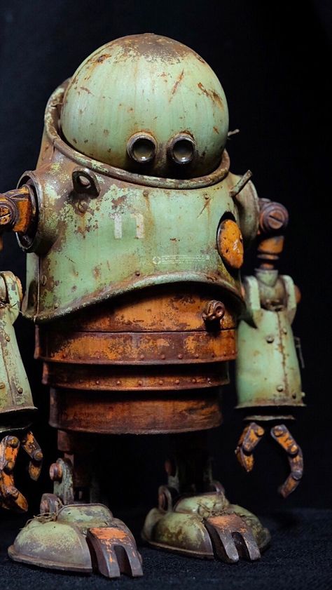 Rusty Robot, Steampunk Robots, Steampunk Robot, Vintage Robots, Robot Sculpture, Retro Robot, Cool Robots, Arte Robot, Book Character