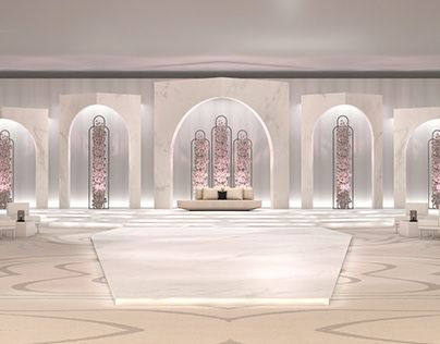 Modern Wedding Stage Design, Wedding Floor Plan, Wedding Floor, Interior Design Exhibition, Simple Stage Decorations, Wedding Stage Design, Wedding Backdrop Design, Modern Wedding Decor, Design Exhibition