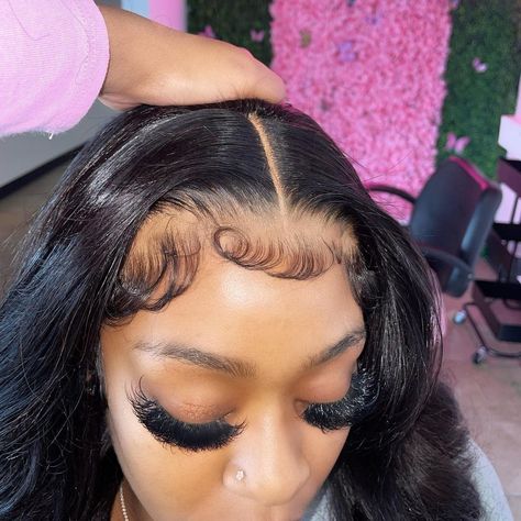 Fleeky 100% human Virgin hair on Instagram: “Where's the lace & fluffy baby hairs 😍😍 That’s sooo pretty��💓💓✨ Flawless work by @dolledby.ni🔥🔥 Click the link in my bio & FL…” Fluffy Baby Hairs, Deep Wave Lace Front Wigs, Straightening Natural Hair, Frontal Wig Hairstyles, Edges Hair, Frontal Hairstyles, Baby Hairs, Hair Laid, Lace Hair