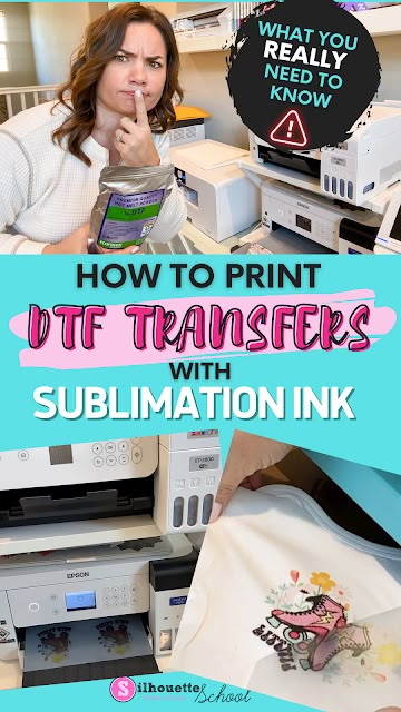 DTF Transfers with Sublimation Ink vs DTF Printer: Pros & Cons You REALLY Need to Know! What Is Dtf Transfer, Dtf With Sublimation Printer, How To Print Dtf Transfers, Diy Dtf Printer, How To Do Dtf Transfers, Dtf Transfer Vs Sublimation, Dtf Transfer Storage Ideas, Dtf Printing Machine, How To Print Sublimation Transfers