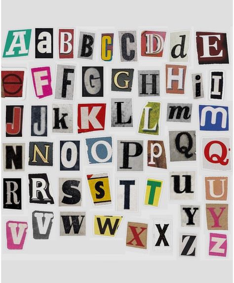 Aesthetic Alphabet, Letter Aesthetic, Aesthetic Letter, Newspaper Letters, Wallpaper Letter, Cut Out Letters, Scrapbook Printing, Aesthetic Letters, Magazine Collage