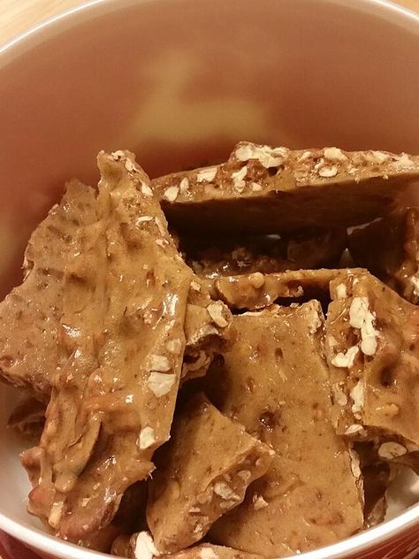 Microwave Pecan Brittle Recipe | Allrecipes Microwave Brittle Recipe, Pecan Brittle Recipe Microwave, Microwave Pecan Brittle, Pecan Brittle Recipe Easy, Pecan Brittle Recipe, Microwave Candy, Pecan Candy, Pecan Brittle, Microwave Peanut Brittle