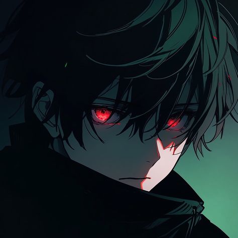 Mafia Pfp Male, Anime Profile Picture Boy, Anime Profile Dark, Anime Boy Black Hair Red Eyes, Anime Pp Dark, Anime Profile Boy, Cool Anime Boy Pfp, Dark Pfp Boy, Anime Pfp For Boys