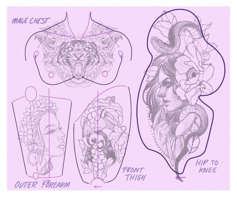 Maps Tattoo, Tattoo Body Template, Guide Tattoo, Tatto Designs, Body Templates, Tattoo Space, Procreate Tattoo, Outer Forearm Tattoo, Learn To Tattoo