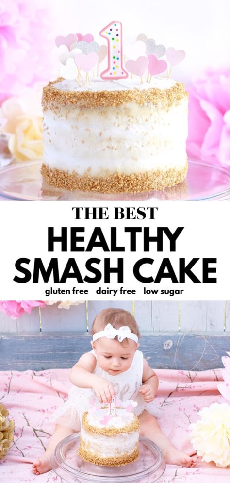 1st Birthday Cake Alternative, Carrot Smash Cake 1st Birthdays, Carrot Cake Smash Cake, How To Make Smash Cake 1st Birthdays, Easy Cake Smash Cakes, 1st Birthday Smash Cake Alternatives, Make Your Own Smash Cake, Low Sugar Smash Cake Baby First Birthday, Diy Smash Cake Girl