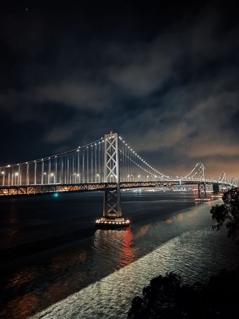 #sanfran #california #baybridge #bay #city #night Bay Area Aesthetic, Yay Area, Bay Area California, City Night, Oakland California, Bay City, 2025 Vision, Celebrity Wallpapers, The Bay Area