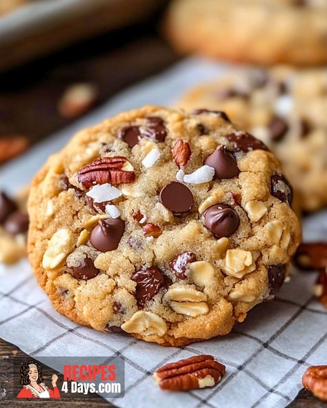 Cowboy Cookies Easy Cowboy Cookies Recipe, Cowboy Cookies Recipe Pioneer Woman Ree Drummond, Cowboy Cookies Recipe Pioneer Woman, Cow Patty Cookies, Cowboy Desserts, Texas Cowboy Cookies, Cowboy Cookies Recipe, Cow Patties, Cowboy Cookie