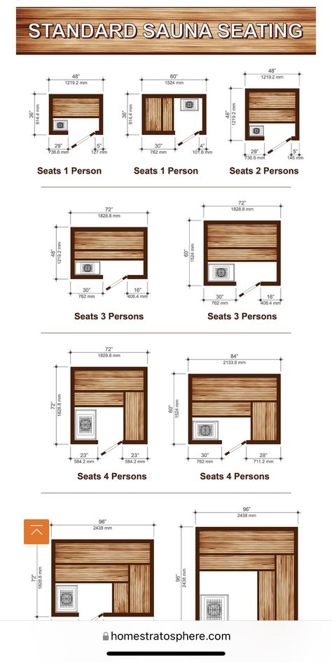 Sauna House Ideas, Nordic Sauna Design, Bathroom With Sauna Floor Plan, Sauna Home Ideas, Two Person Sauna, Indoor Sauna Room Ideas, Sauna Plan Architecture, Home Built Sauna, Diy Indoor Sauna