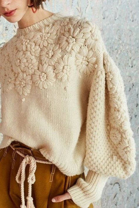 Sustainable Knitwear, Men Crochet, Knitwear Inspiration, Pola Sulam, Mode Casual, 자수 디자인, Knitwear Fashion, Crochet Design, Women Sweater