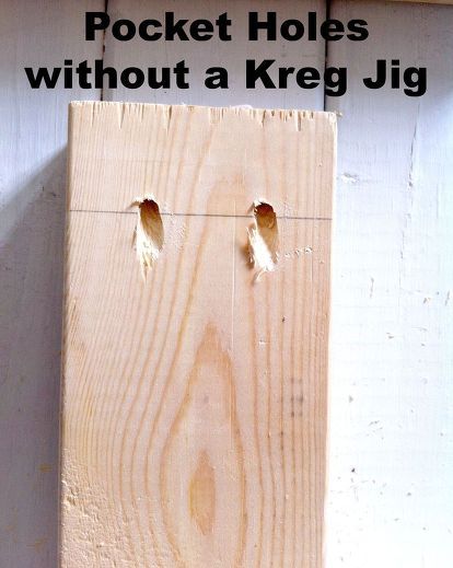 how to make pocket holes without a kreg jig, diy, how to, tools, woodworking projects, Make Pocket Holes WITHOUT a Kreg Jig Woodworking Plans Patterns, Pocket Holes, Kreg Jig, Woodworking Patterns, Small Woodworking Projects, Diy Kitchen Island, Learn Woodworking, Pocket Hole, Beginner Woodworking Projects