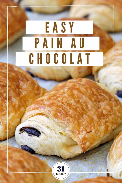 Chocolate Croissant Recipe, French Pastries Recipes, Chocolate Croissants, Pastries Recipes Dessert, Traditional French Recipes, French Dessert Recipes, French Baking, Croissant Recipe, Chocolate Pastry