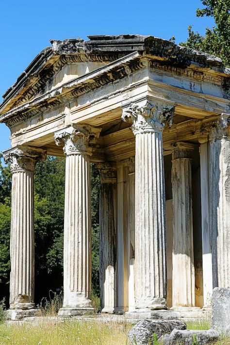 25+ Ancient Greece Aesthetic Architecture Ideas Greek Myths Aesthetic, Greek Architecture Aesthetic, Architecture Greek Ancient, Greek Temple Aesthetic, Ancient Greek Buildings, Ancient Greece Aesthetic Architecture, Ancient Greece Architecture, Greek Pillars, Greek Columns Aesthetic