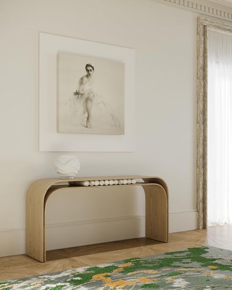 Summer Edit 🌿 Spotlight on wooden consoles from O&A London’s exclusive collection. Meet ADAGIO and TEMPO 🎶 — two elegant pieces inspired by the harmony of music. Elevate your living space with the elegance of our music-inspired wooden consoles 🎶 #oa_london #oa_design_studio #oa_furniture #LuxuryFurniture #SummerEdit #InteriorDesign #WoodenConsoles #HomeDecor #MusicInspiredDesign #luxuryinteriors #furnituredesigner #consoletabledesign #londoninteriordesigner #londoninteriors #summerinspira... Modern Art Deco Furniture, Minimal Desktop Wallpaper, Massage Room Design, Loft Luxury, Unique Console Table, Luxury Console Table, Unique Furniture Design, Console Table Design, Marble Console Table