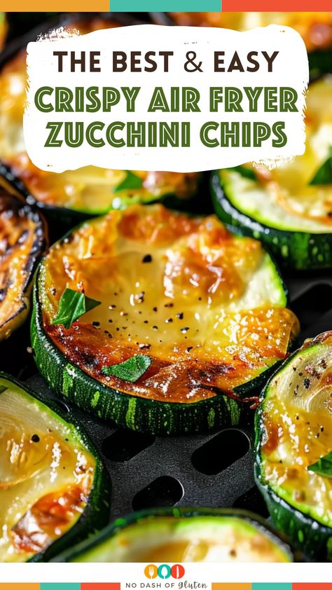 Craving a crispy, healthy snack? These Crispy Air Fryer Zucchini Chips are made with fresh zucchini, Parmesan, and a touch of seasoning. Air-fried to perfection in just 15 minutes, they’re a quick and delicious way to satisfy your cravings. Perfect for guilt-free snacking! Pin this recipe and try it today! Zucchini Parmesan Crisps Air Fryer, Zucchini Chips Air Fryer Recipes, Air Fried Zucchini Chips, Fried Zucchini Air Fryer, Zucchini Chips Airfryer, Air Fry Zucchini, Zucchini Recipes Air Fryer, Zucchini In Air Fryer, Zucchini Fries Air Fryer