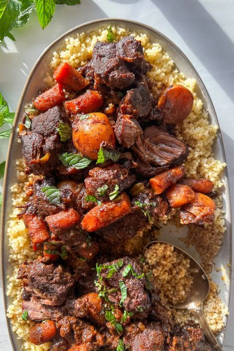 Lamb Tagine - Fufu's Kitchen Tagine Recipes Lamb, Middle Eastern Lamb, Middle Eastern Lamb Recipes, Lamb Tagine, Lamb Tagine Recipe, One Pot Cooking, Marinated Lamb, Tagine Recipes, Middle Eastern Dishes