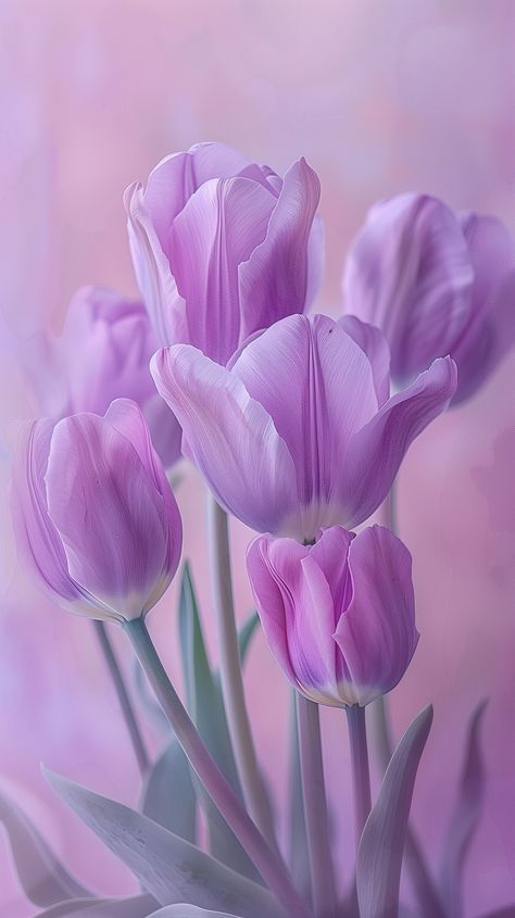 Tulip iPhone Wallpapers Flowers Aesthetic Purple, Tulip Flower Wallpaper, Flowers Wallpaper Aesthetic, Pastel Purple Aesthetic, Tulips Wallpaper, Red Pastel, Bedroom Wall Decor Ideas, Peony Arrangement, Violet Pastel