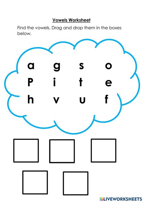 Aeiou Vowels Activities, Vowels Worksheet For Kindergarten, Exercise For Kindergarten, Vowel Letters, Vowels Worksheet, Preschool Maths, Worksheet For Nursery Class, Lkg Worksheets, Math Fact Worksheets