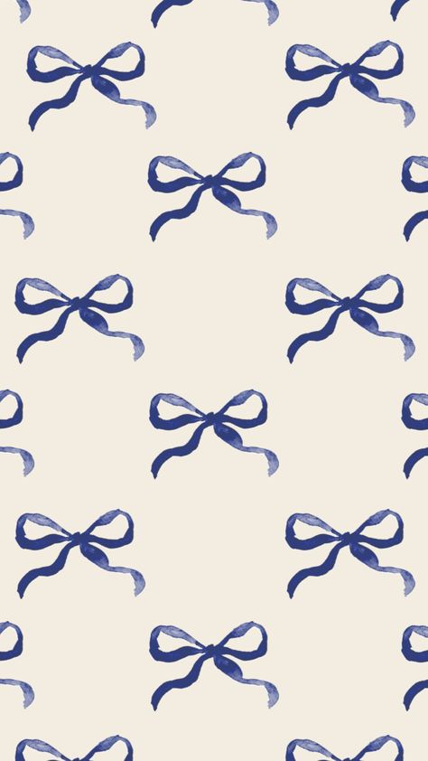 #wallpaper #bows #coquette #coastal #summer #blue #summer #aesthetic #navyblue #dainty #pretty Blue Summer Aesthetic, Bow Wallpaper Iphone, Summer Prints Wallpaper, Plain Wallpaper Iphone, Bows Coquette, Tapeta Z Hello Kitty, Cute Home Screen Wallpaper, Coastal Wallpaper, Coastal Summer