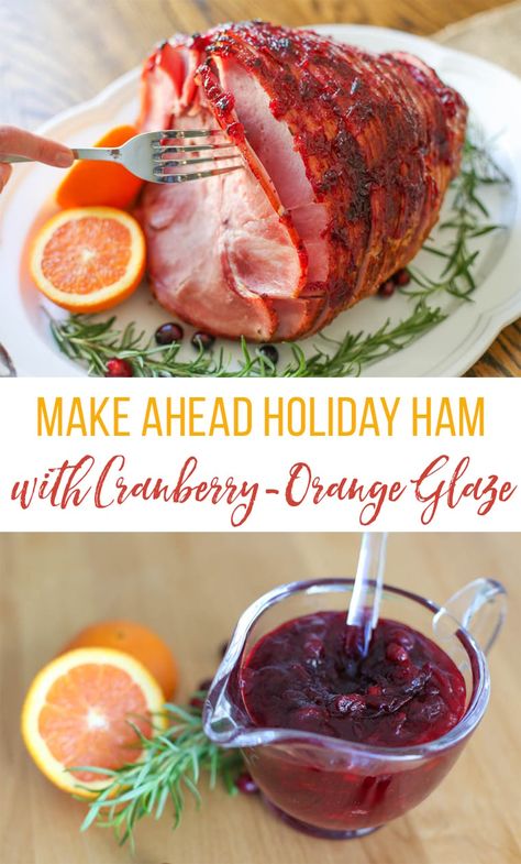 Cranberry Ham, Thanksgiving Guide, Orange Glazed Ham, Simple Crockpot, Pork Dinners, Sandwiches Recipes, Ham Dinner, Ham Sandwich, Ham Glaze Recipe