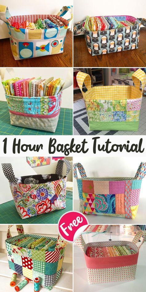 Fabric basket tutorial