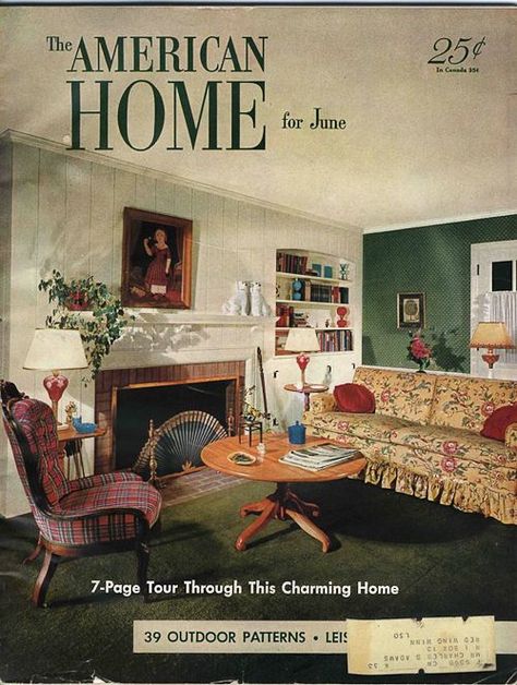 1950 Decor, 1950s Bedroom, 1950s Interior Design, Early American Decorating, 1950s Living Room, 1950s Interior, Sala Vintage, Maple Furniture, 1950s Decor