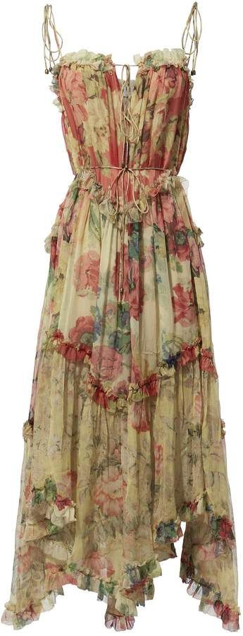 Zimmermann Melody Floating Dress #vintagestyle #vintagefashion #vintagewedding #vintagedresses #silk #luxurylifestyle #luxuryfashion #luxurydress #zimmerman Mode Hippie, Funky Dresses, فستان سهرة, Mode Inspo, Mode Inspiration, Looks Vintage, Fancy Dresses, A Dress, Dream Dress