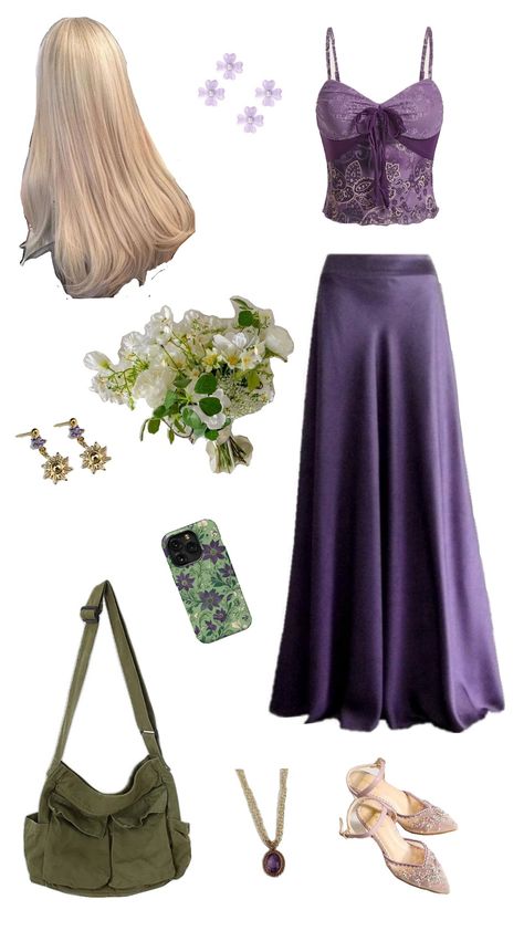 rapunzel outfit #rapunzel #disney #girlsgirl #tangled #outfit Repunzle Outfit Idea, Modern Rapunzel Outfit, Rapunzel Aesthetic Outfit, Rapunzel Inspired Outfits, Rapunzel Outfit Ideas, Tangled Outfit, Rapunzel Inspired Outfit, Tangled Dress, Rapunzel Outfit