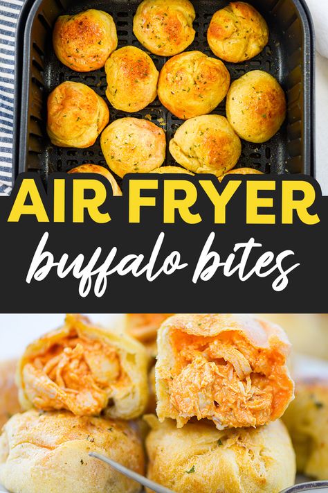 Buffalo Chicken Stuffed Biscuits, Buffalo Chicken Biscuit Bites, Buffalo Chicken Bombers, Buffalo Chicken Biscuits, Buffalo Chicken Bombers Recipes, Buffalo Chicken Air Fryer Recipes, Buffalo Chicken Bombshell, Air Fryer Buffalo Chicken Bites, Buffalo Chicken Bites Air Fryer